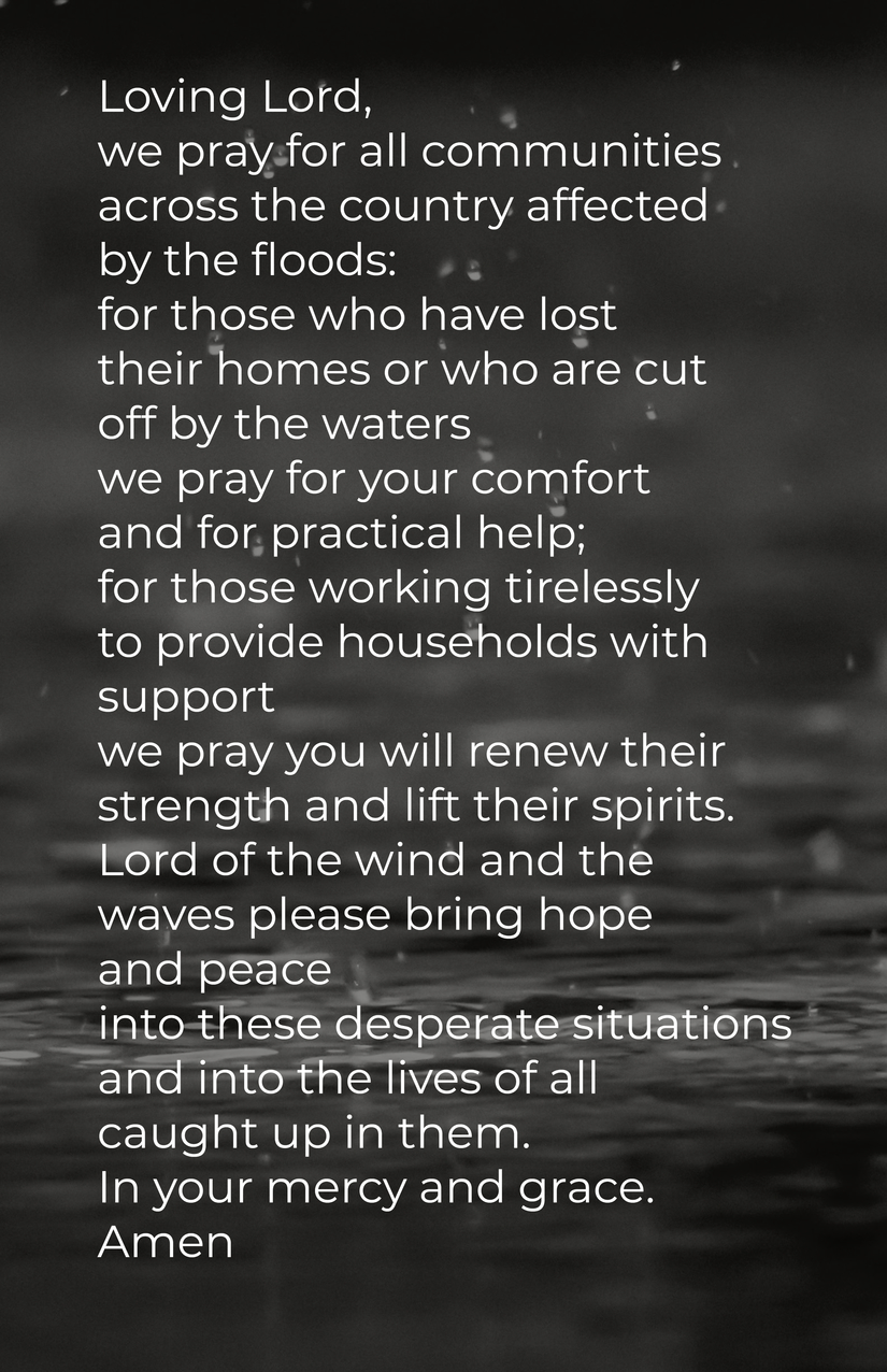 Prayer for Flooded UK Communities