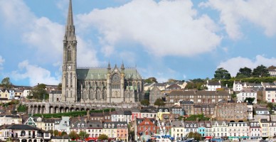 Church and skyline of Irish Town