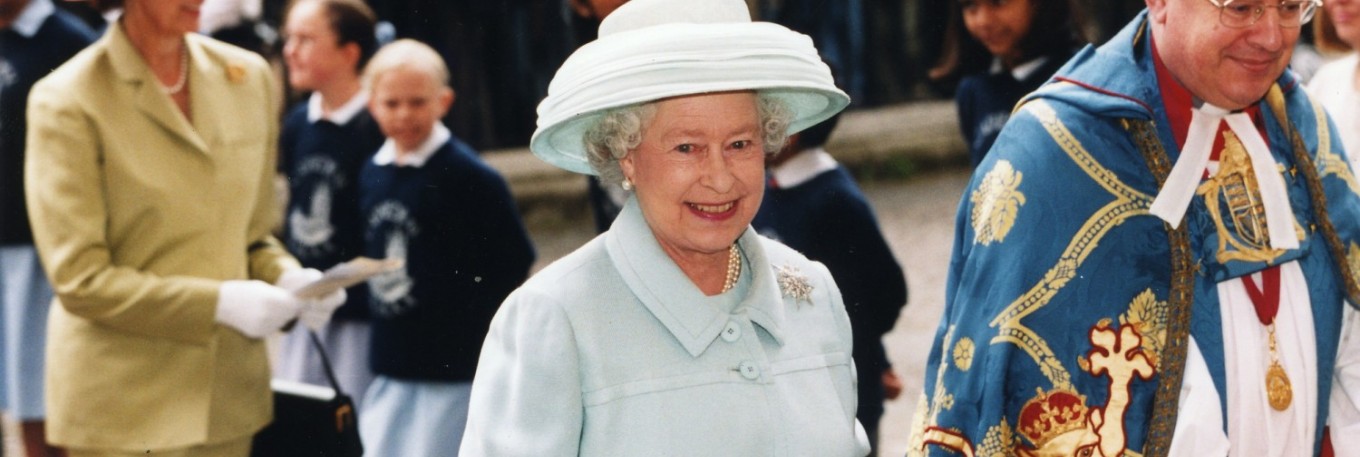 The Queen arriving at Westminster Abbey for Mothers' Union's 125th Anniversary