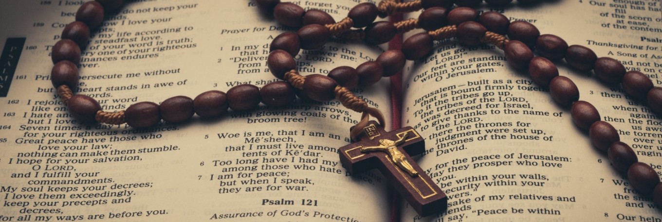 Necklace on open Bible Necklace on open Bible