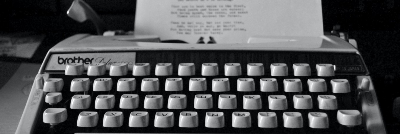 Poem on a typewriter Poem on a typewriter